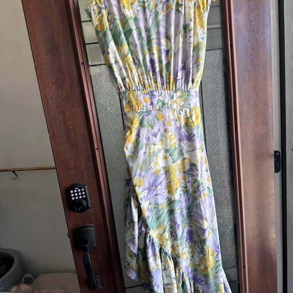 ✨ Bronx and Banco Floral Ruffle High-Low Dress – Size Large ✨ - Picture 3 of 5